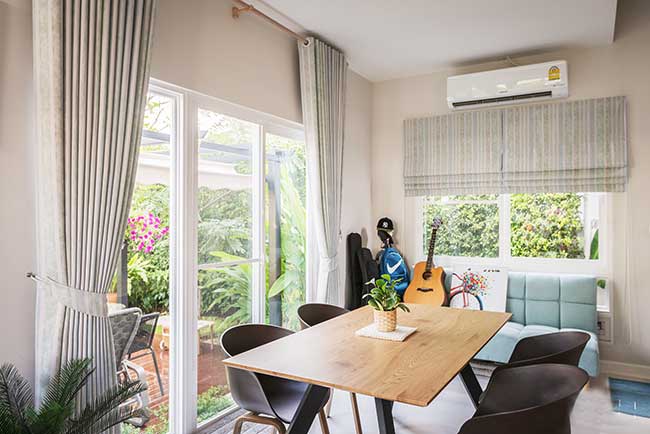 Rèm vải phòng ăn Lê Thị Riêng Quận 12