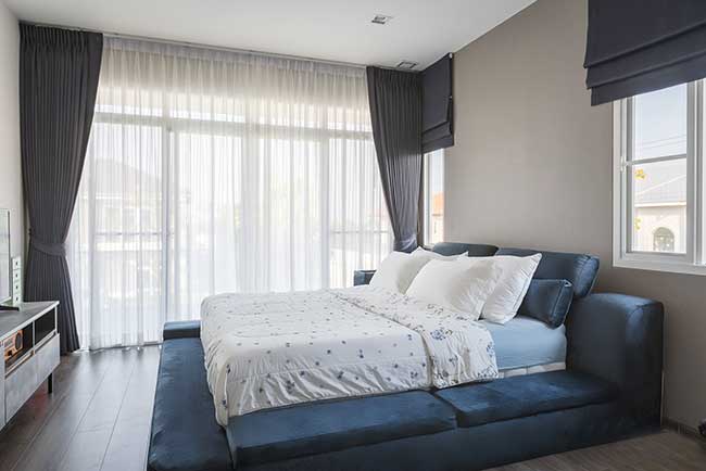 Rèm vải 2 lớp phòng ngủ quận 12