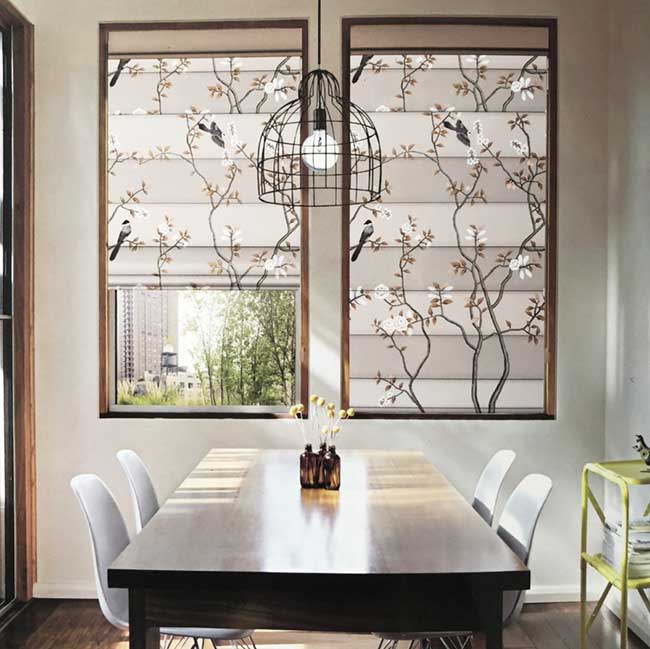 Mành roman xếp lớp