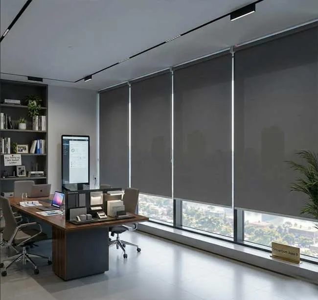 Mành Cuốn Cửa Kính Lớn Cho Showroom Và Văn Phòng