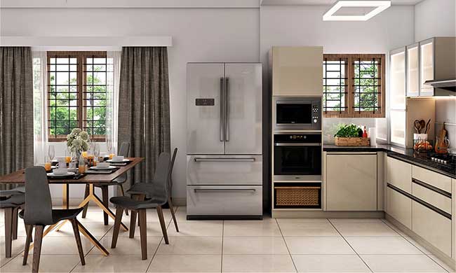 rèm vải cửa sổ bếp