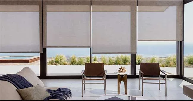 Rèm cửa cuốn phòng khách hiện đại