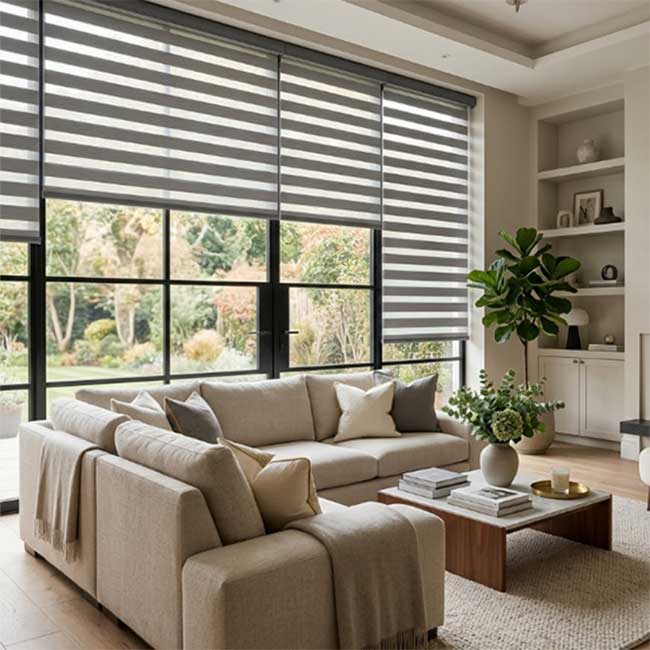 Rèm Cầu Vồng Phòng Khách Đẹp Điều Chỉnh Ánh Sáng