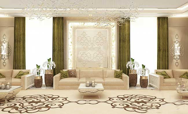Màn cửa biệt thự phòng khách