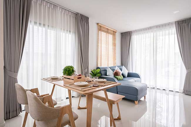 Rèm vải đẹp căn hộ Quận 2