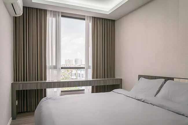 rèm vải chung cư cao cấp