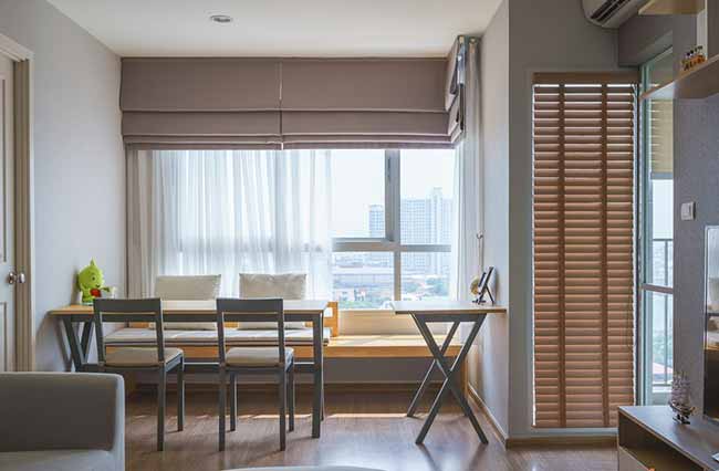 Rèm roman cửa sổ chung cư
