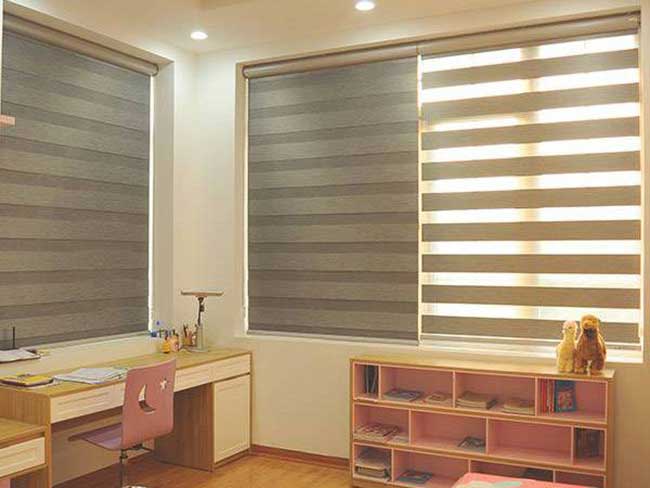 Mẫu rèm cuốn cầu vồng cửa sổ hiện đại
