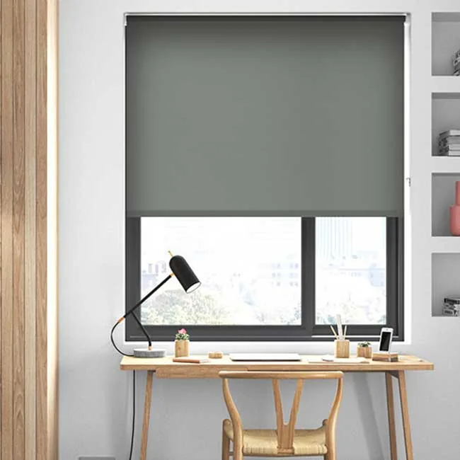 Rèm cuốn đẹp giá rẻ màu xám hiện đại tphcm