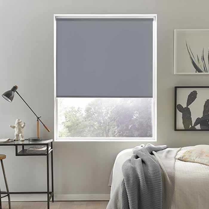 Rèm cuốn văn phòng màu xám hiện đại