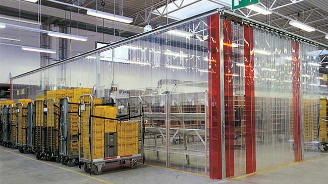 Rèm nhựa PVC tại siêu thị