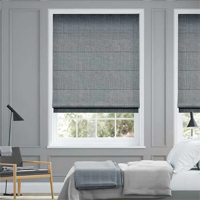 Rèm roman 2 lớp cao cấp cửa sổ phòng ngủ