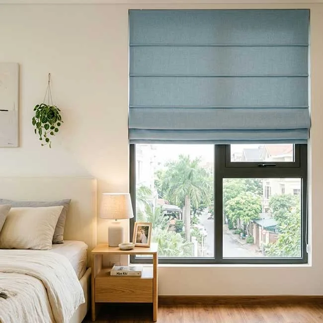 Rèm Roman Phòng Ngủ Chống Nắng Cản Sáng Cao Cấp