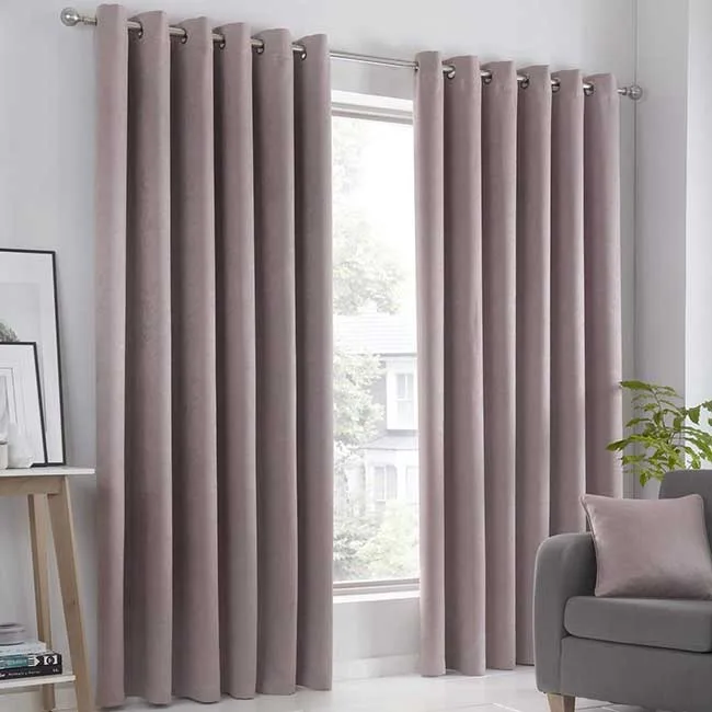 Rèm vải cửa sổ phòng khách hiện đại sang trọng