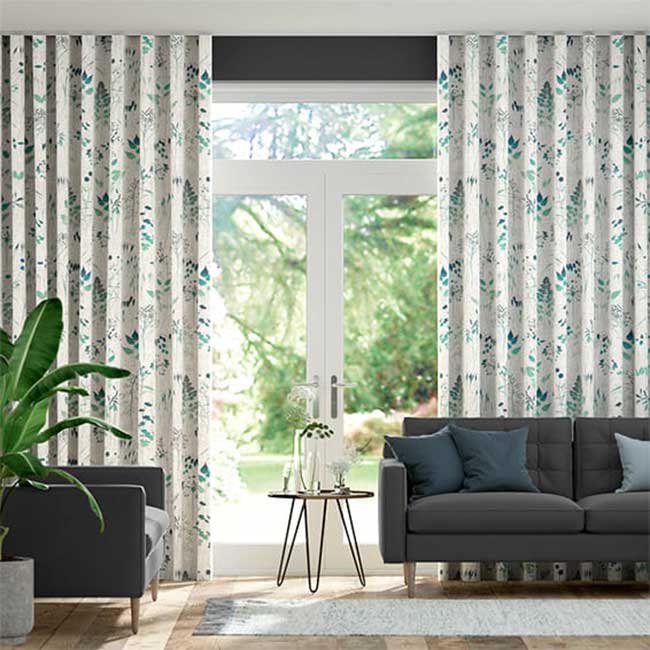 Rèm vải hoa văn cao cấp sang trọng Châu Âu
