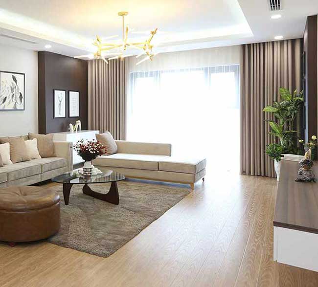 Rèm vải phòng khách đẹp rẻ cho không gian mát mẻ